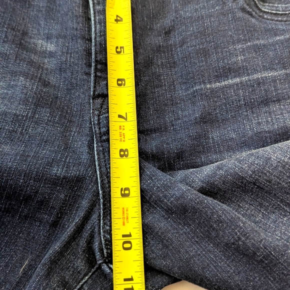 DEMOCRACY "Ab Solution" Raw Hem Jeans Whiskered size 16W - Picture 8 of 11